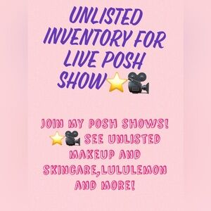 Unlisted stuff for live posh show join a posh show to learn more